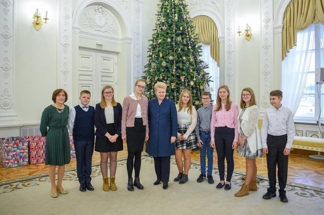 Tradicinis prezidentės ir vaikų susitikimas