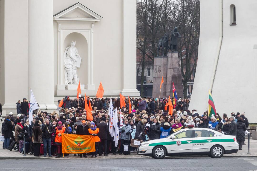 Mokytojų mitingas Vilniuje