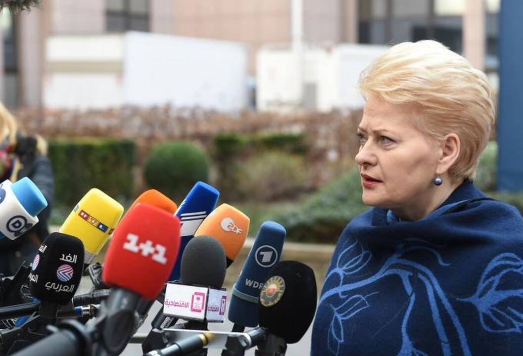 D. Grybauskaitė: sprendžiant pabėgėlių krizę padaryta labai daug klaidų