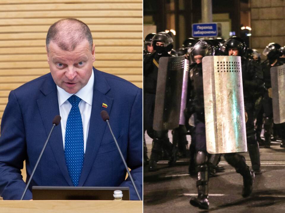S. Skvernelis ragina Baltarusijos valdžią nenaudoti jėgos prieš savo piliečius