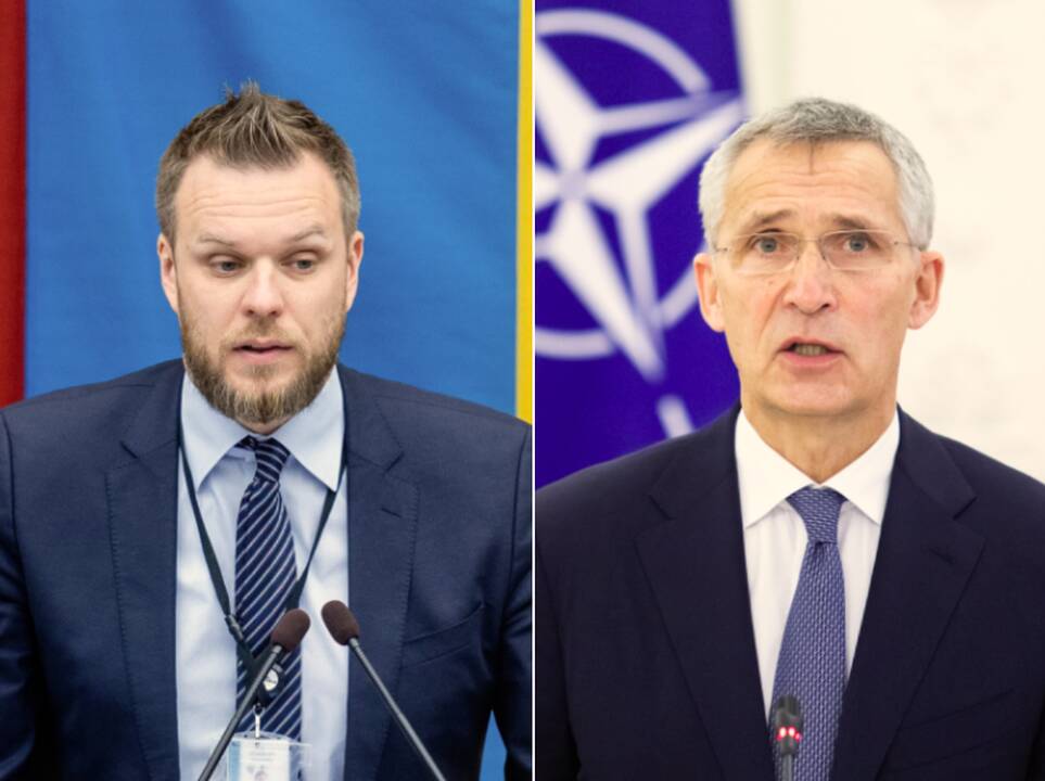 G. Landsbergis su J. Stoltenbergu aptars NATO viršūnių susitikimą Vilniuje