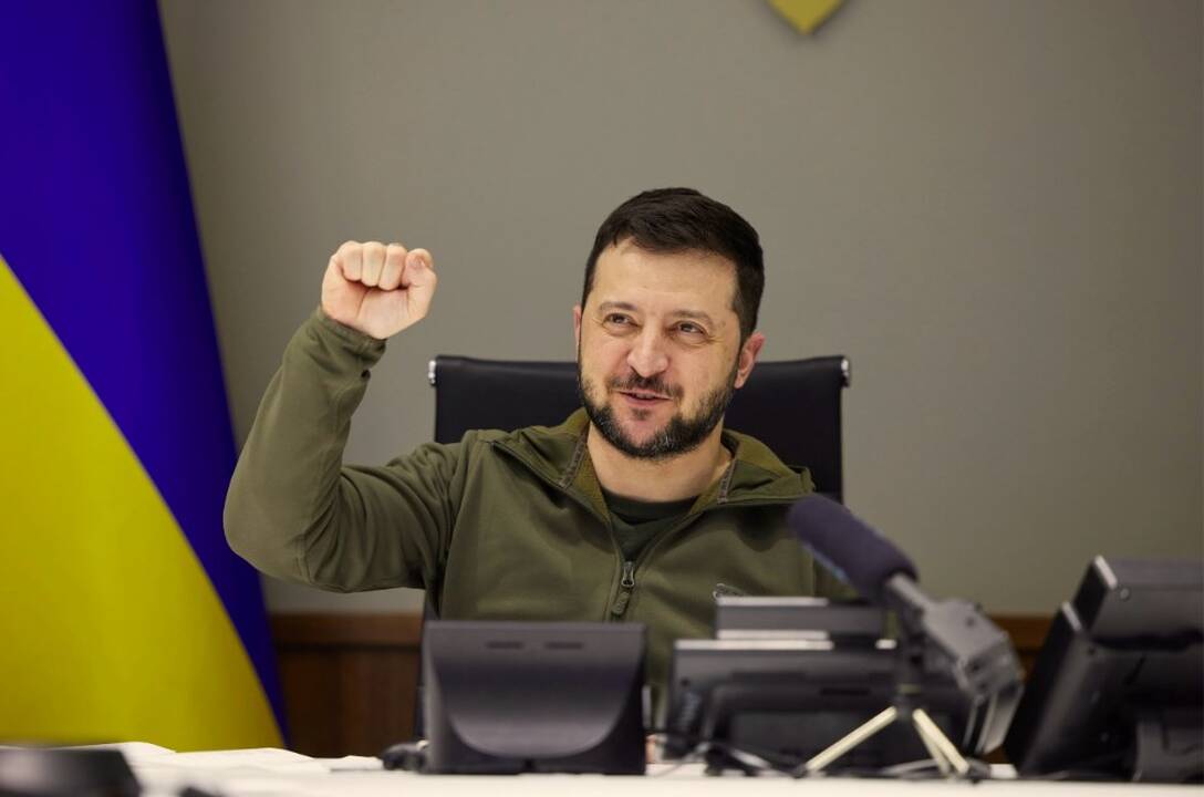 V. Zelenskio kalboje – padėka „neturtingoms šalims“ ir iškalbingas kreipinys į kai kuriuos lyderius