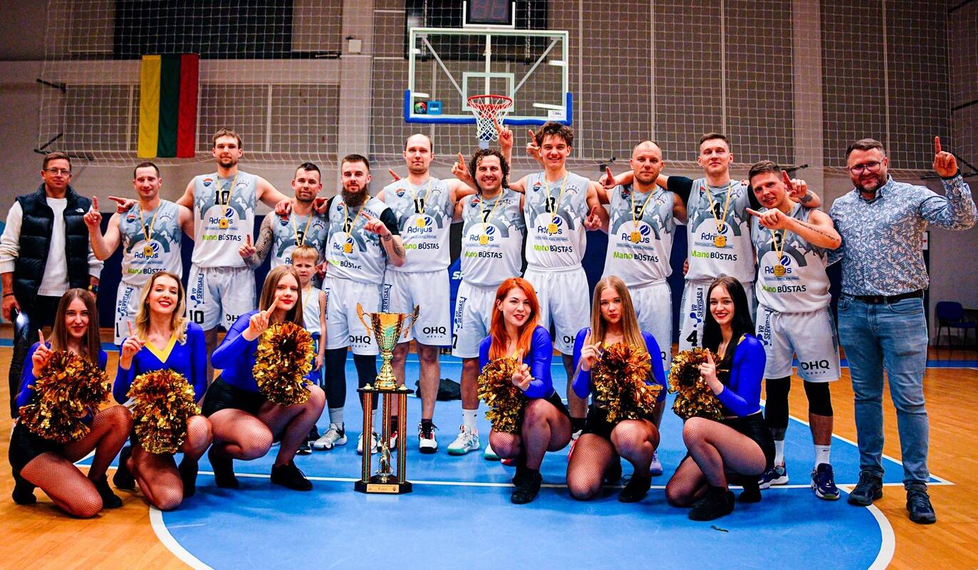 Čempionai: „Mano būsto“ komanda per visą sezoną laimėjo 17 rungtynių ir patyrė tik dvi nesėkmes.