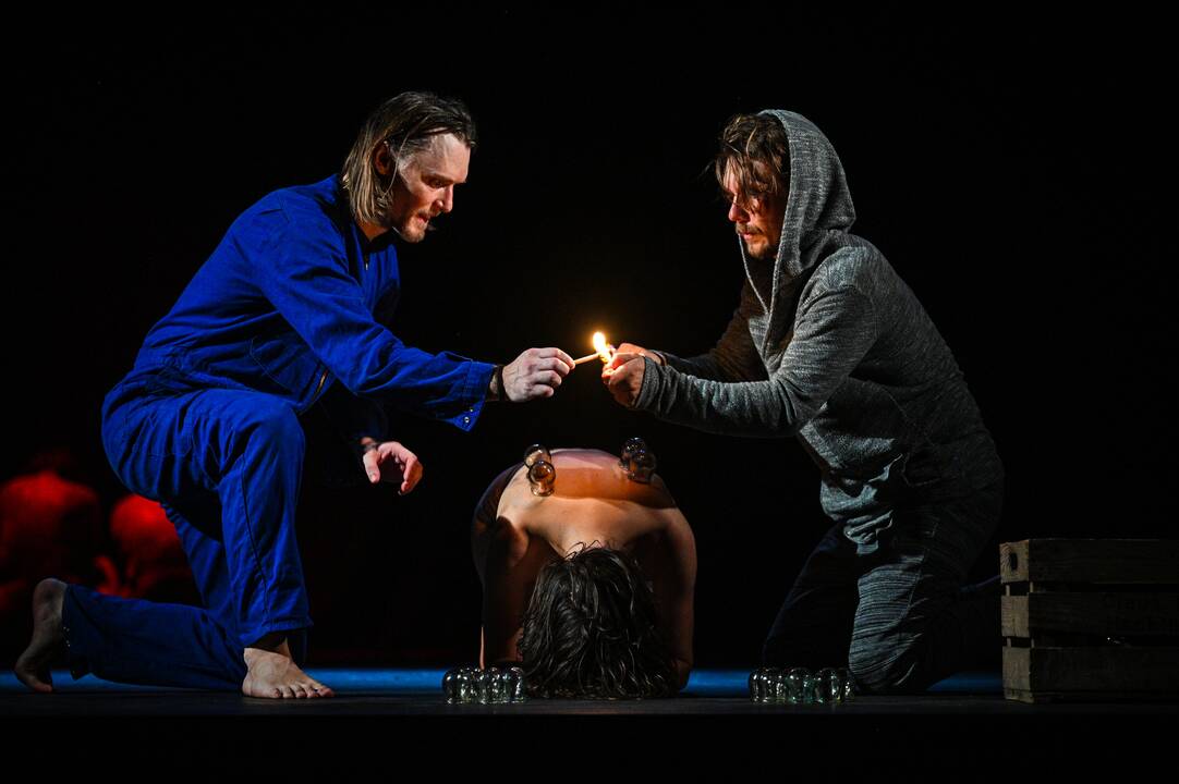 Išskirtinumas: spektaklio choreografija papildyta Lietuvoje dar menkai paplitusia japonų butoh šokio technika.