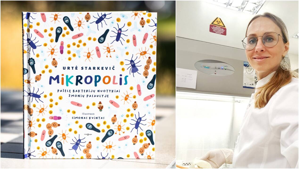 Nuotaika: U. Starkevič knygoje žinias apie bakterijas ir virusus pateikia vaikams suprantama kalba – per linksmas istorijas ir nuotykius.