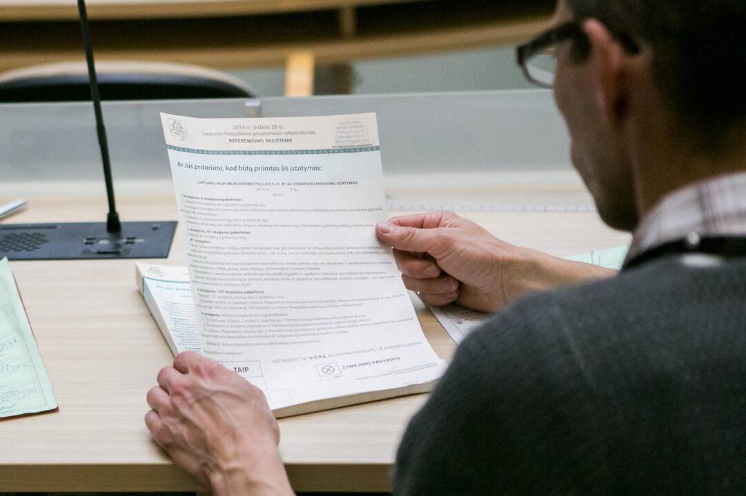 Prasidėjo išankstinis balsavimas referendume