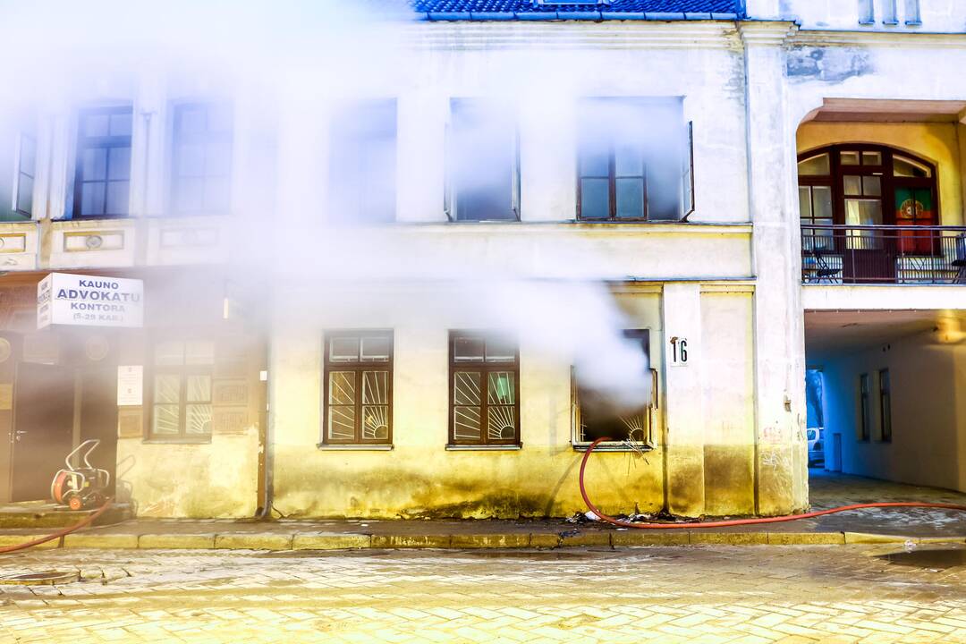 Gaisras Kauno advokatų kontoroje
