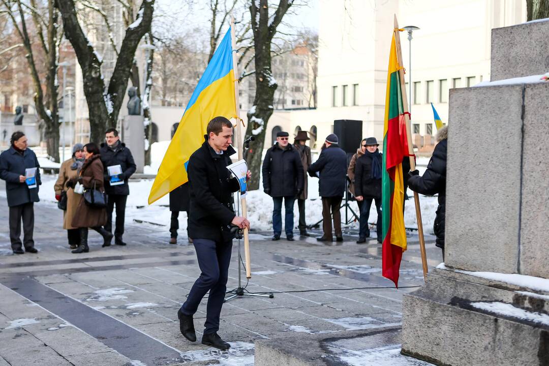 Ukrainos palaikymo akcija Kaune