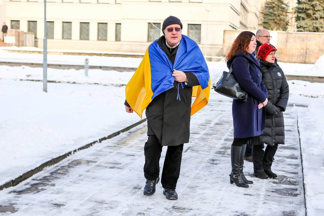 Ukrainos palaikymo akcija Kaune