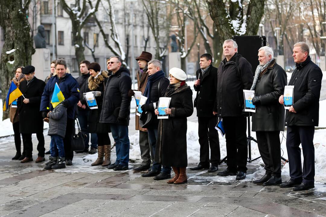 Ukrainos palaikymo akcija Kaune