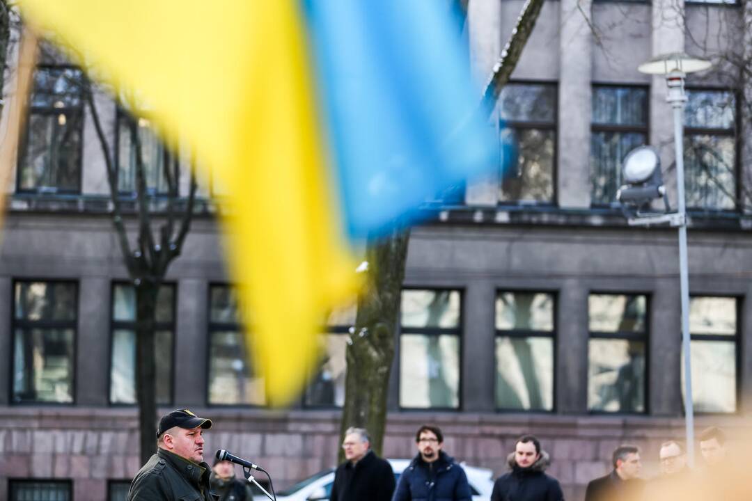 Ukrainos palaikymo akcija Kaune