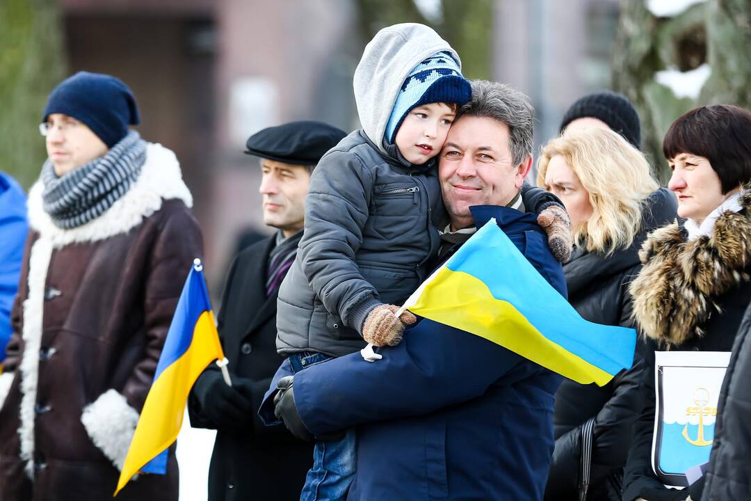 Ukrainos palaikymo akcija Kaune