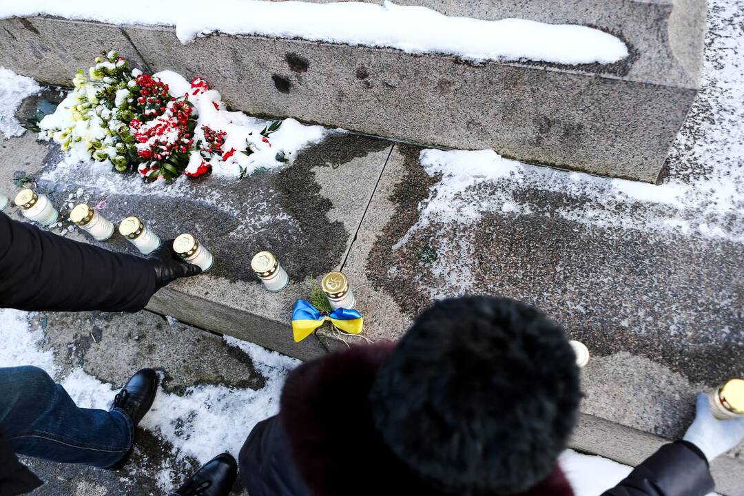 Ukrainos palaikymo akcija Kaune
