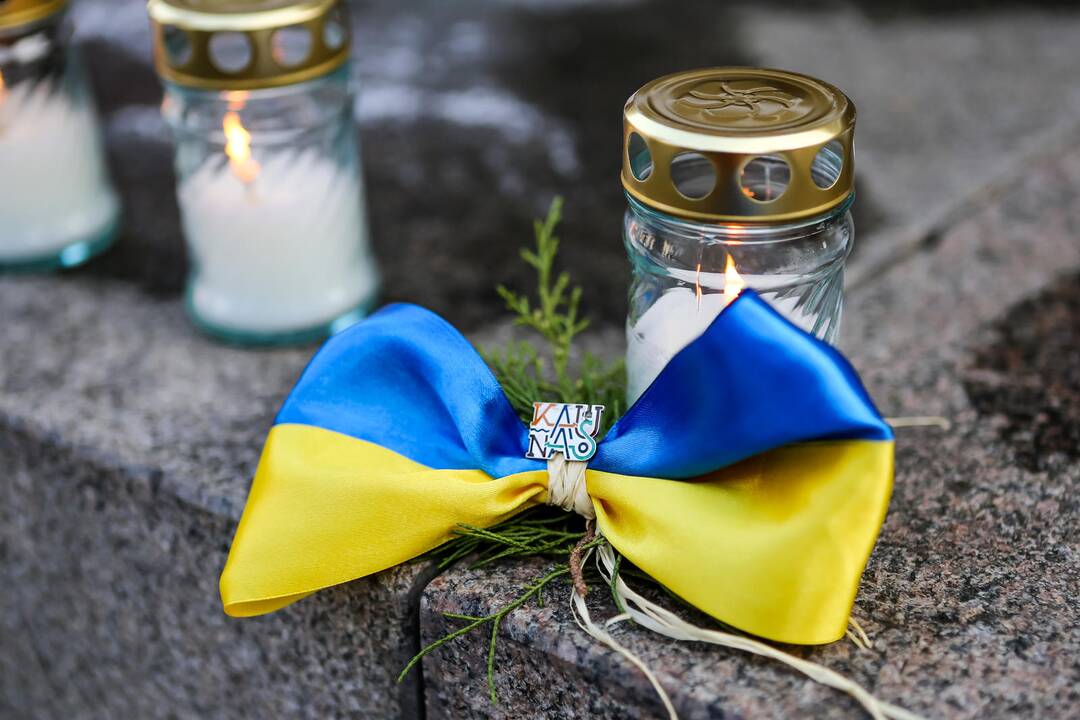 Ukrainos palaikymo akcija Kaune