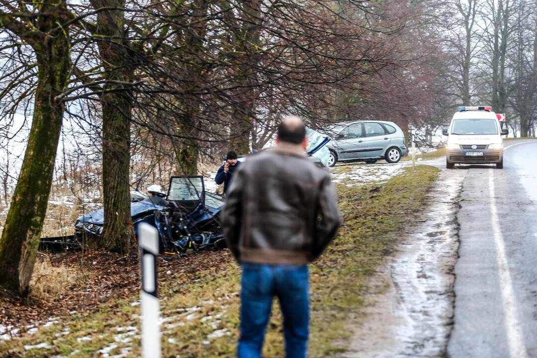 Avarija kelyje Kaunas - Kulautuva