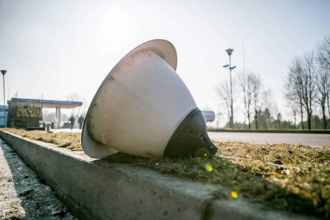 Avarija degalinėje Vilkijos seniūnijoje