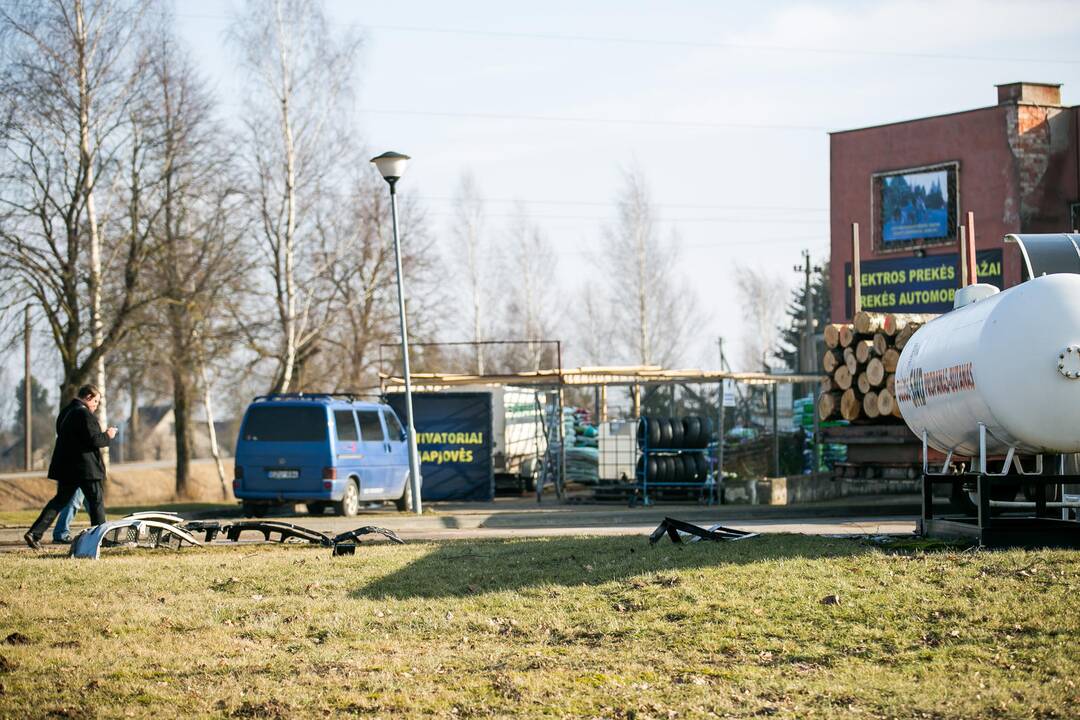 Avarija degalinėje Vilkijos seniūnijoje
