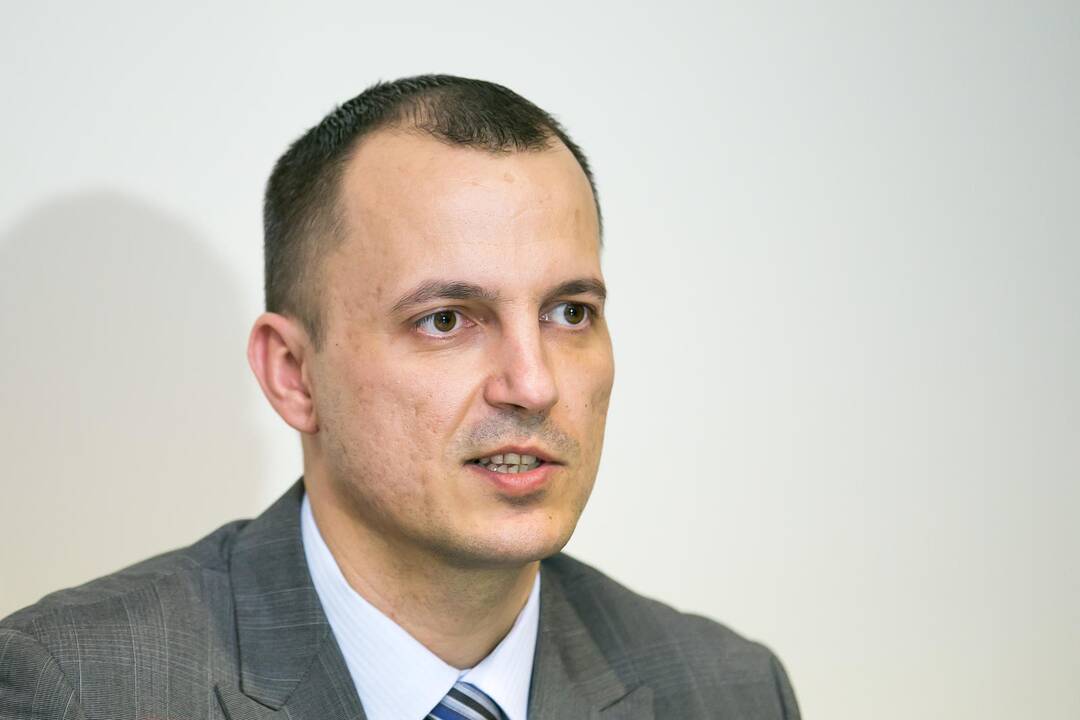 Spaudos konferencija dėl padirbtų eurų