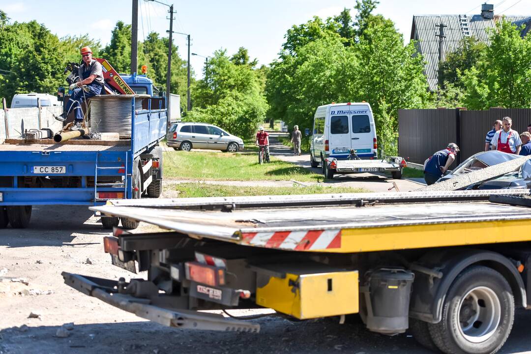 Avarija Vandžiogalos gatvėje
