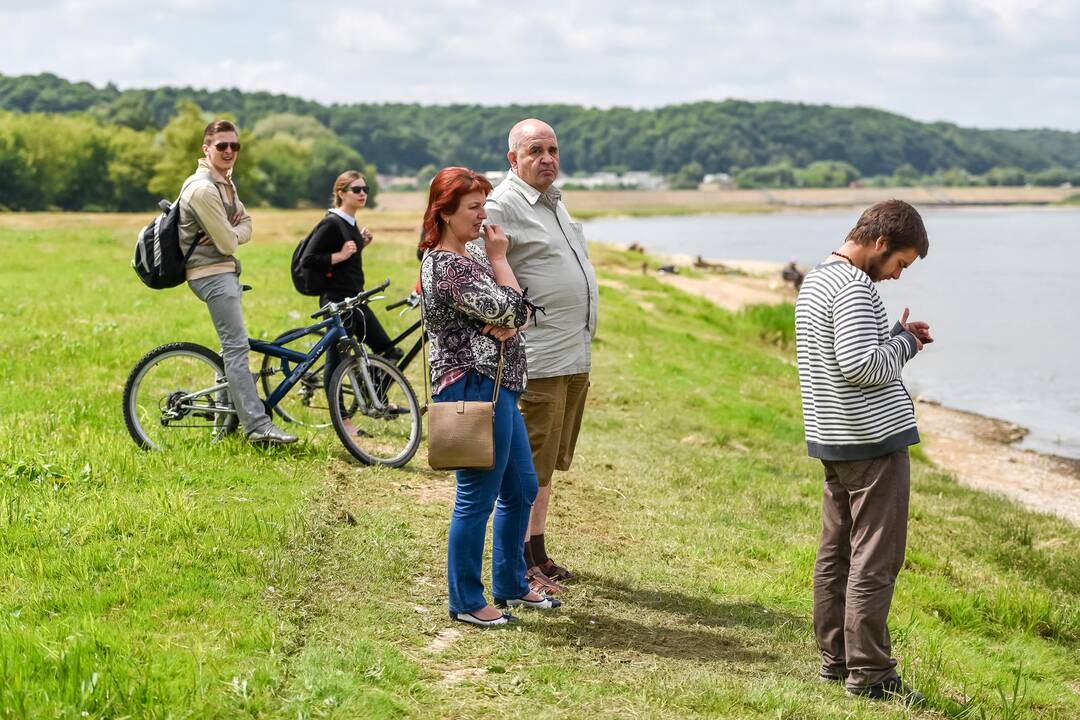 Neries saloje – paminklas „Sveikas protas"