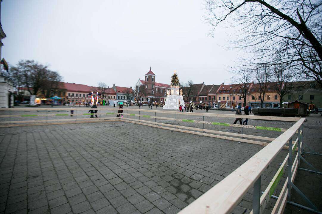 Rotušės aikštėje bus įrengta čiuožykla