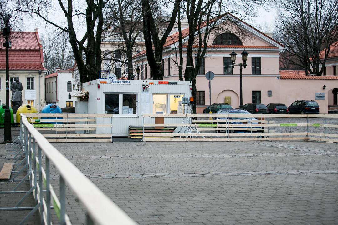 Rotušės aikštėje bus įrengta čiuožykla