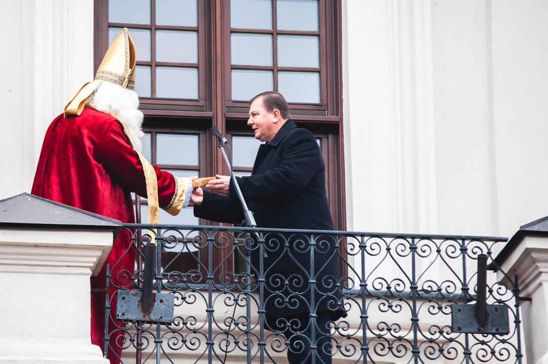 Šv. Mikalojui perduotas miesto raktas