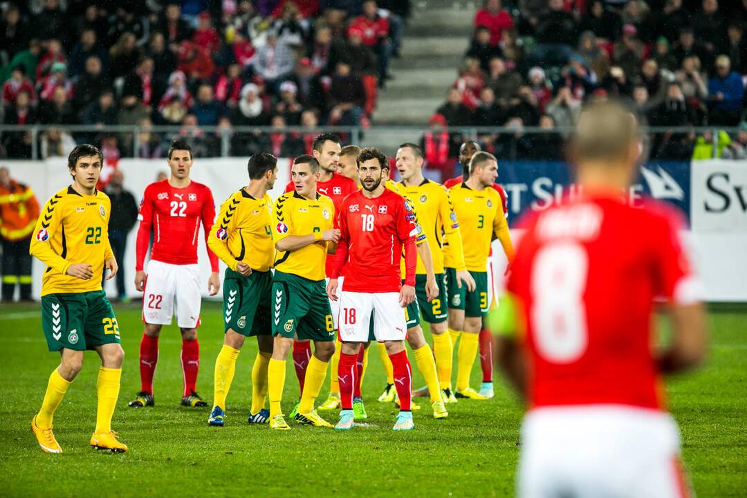 Futbolas: Lietuva - Šveicarija 