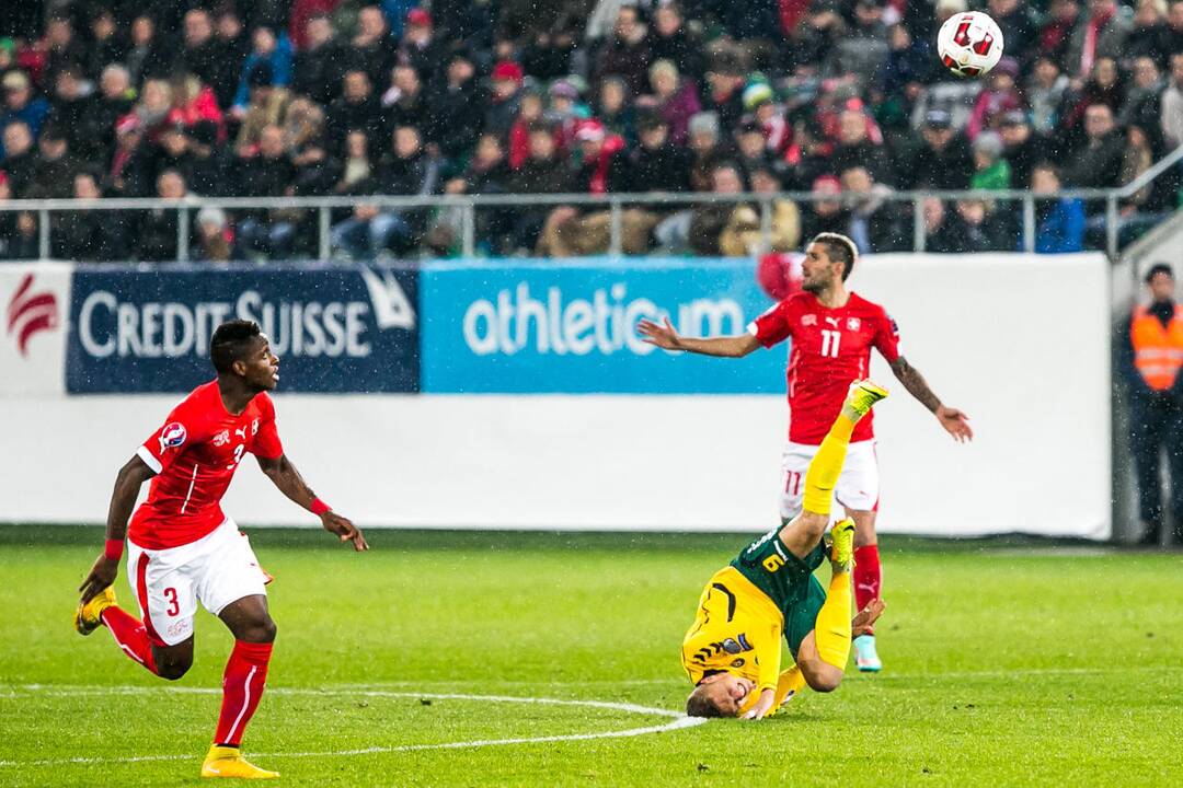 Futbolas: Lietuva - Šveicarija 