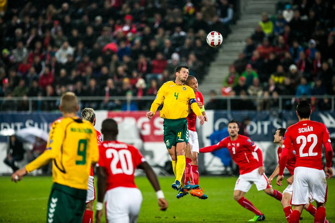 Futbolas: Lietuva - Šveicarija 
