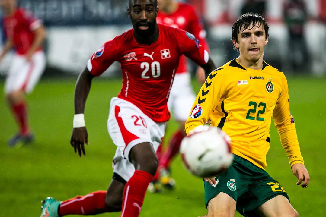 Futbolas: Lietuva - Šveicarija 