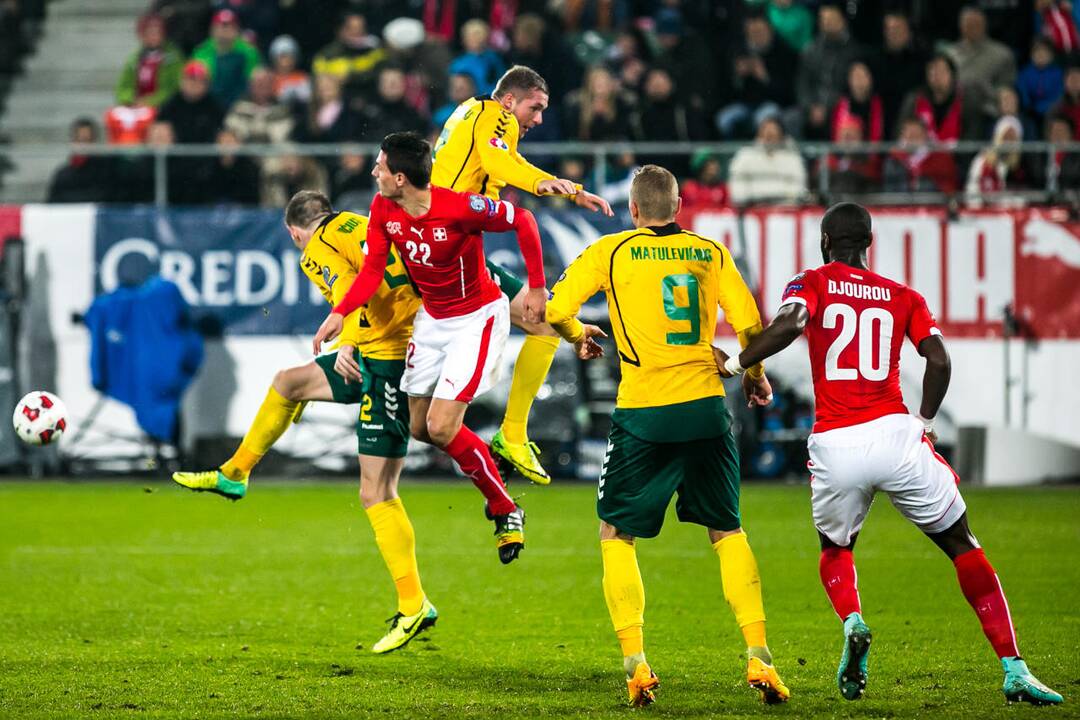 Futbolas: Lietuva - Šveicarija 