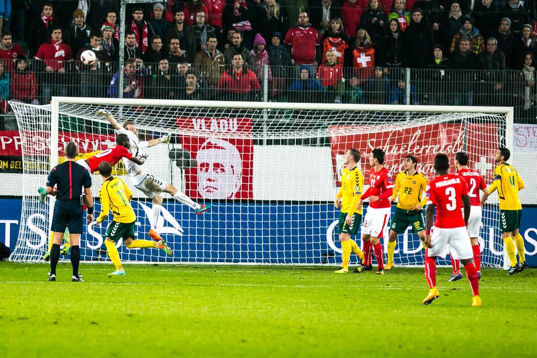 Futbolas: Lietuva - Šveicarija 