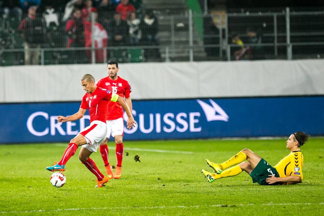 Futbolas: Lietuva - Šveicarija 