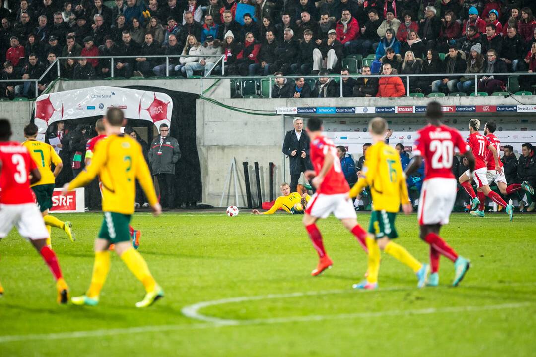 Futbolas: Lietuva - Šveicarija 