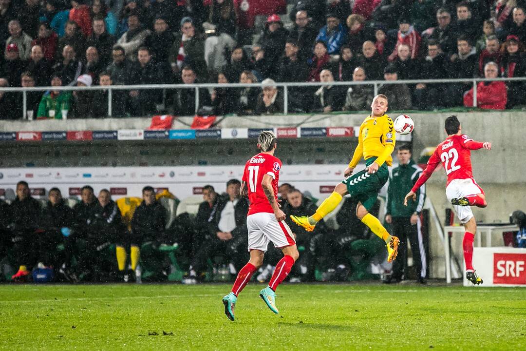 Futbolas: Lietuva - Šveicarija 