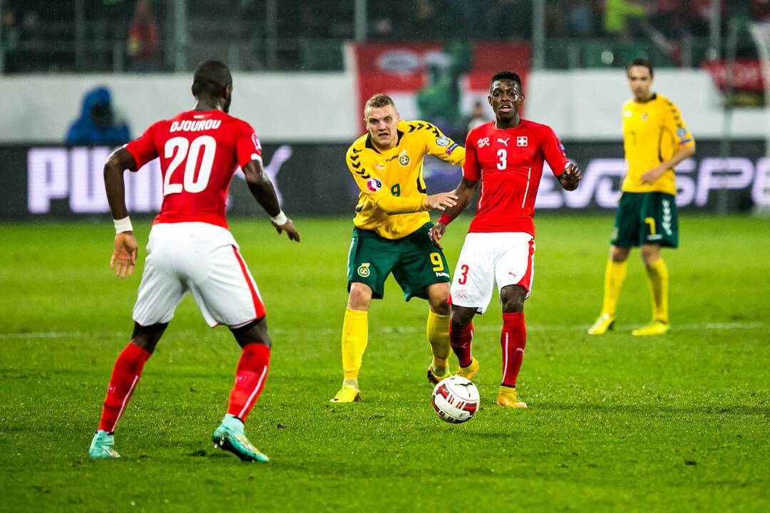 Futbolas: Lietuva - Šveicarija 