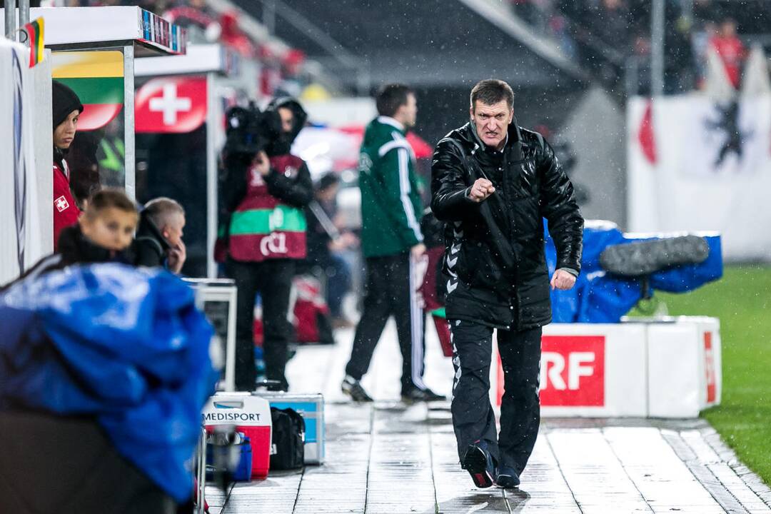 Futbolas: Lietuva - Šveicarija 