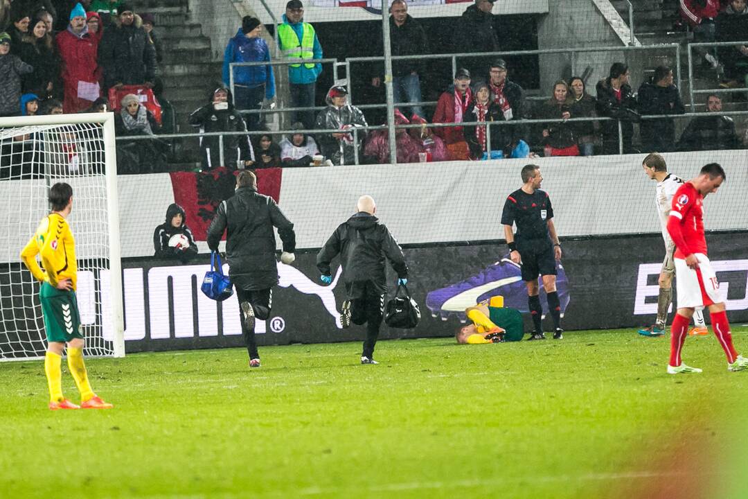 Futbolas: Lietuva - Šveicarija 