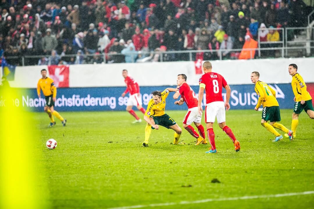 Futbolas: Lietuva - Šveicarija 
