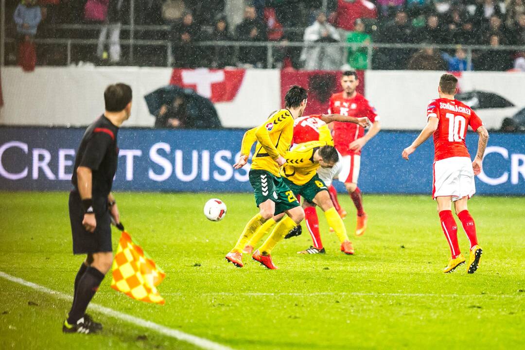 Futbolas: Lietuva - Šveicarija 