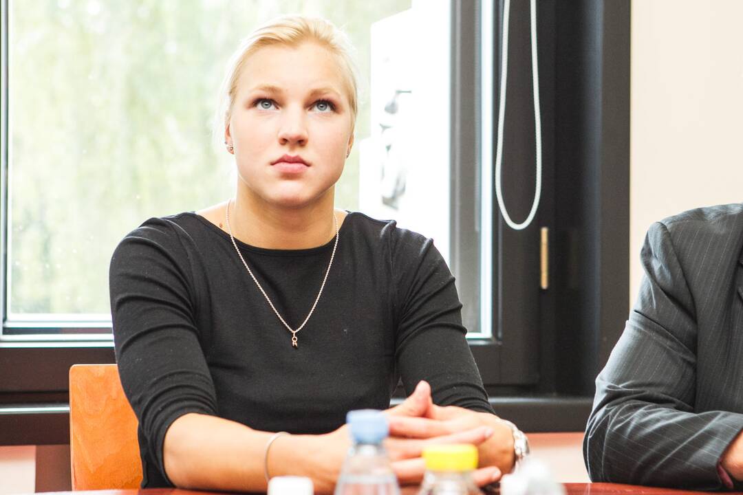 R. Meilutytė lankėsi Kauno savivaldybėje