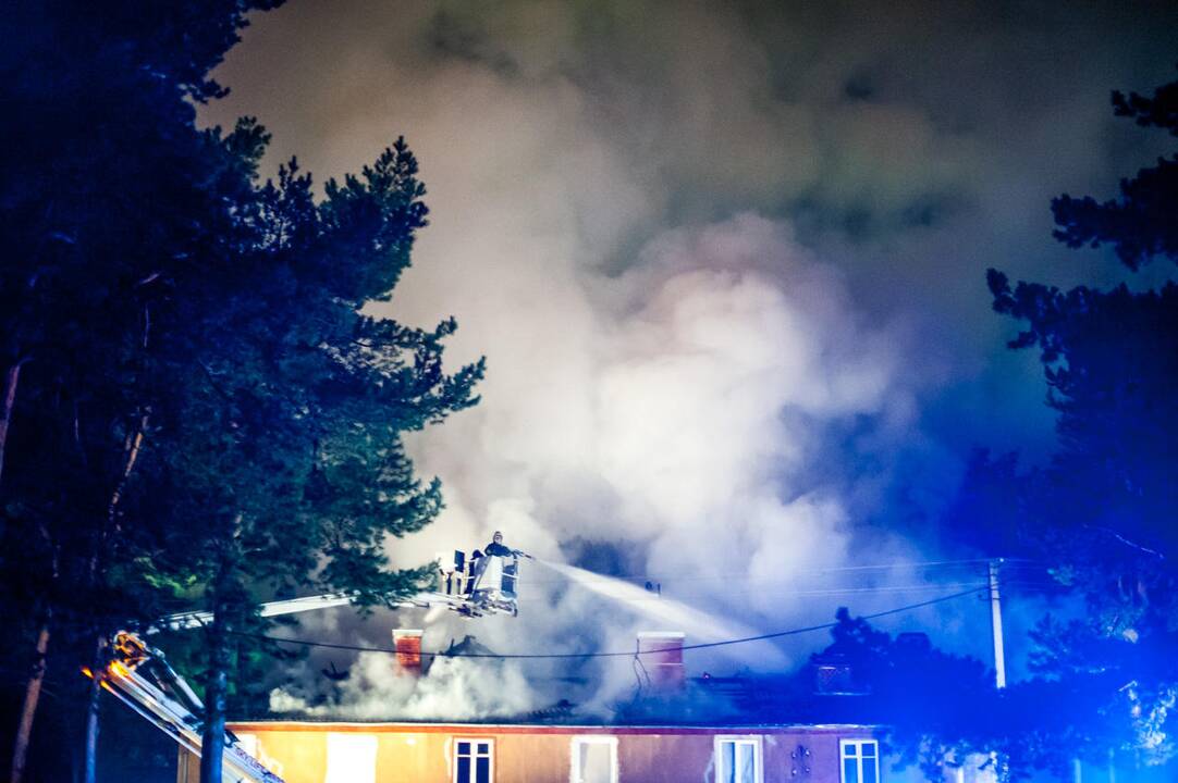  Ekskavatorininkų g. degė gyvenamasis namas