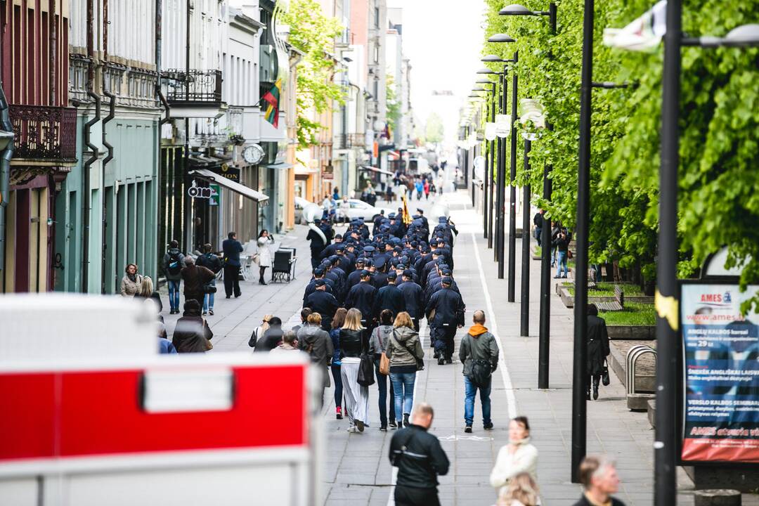 Ugniagesių priesaikos priėmimas ir apdovanojimai Kaune