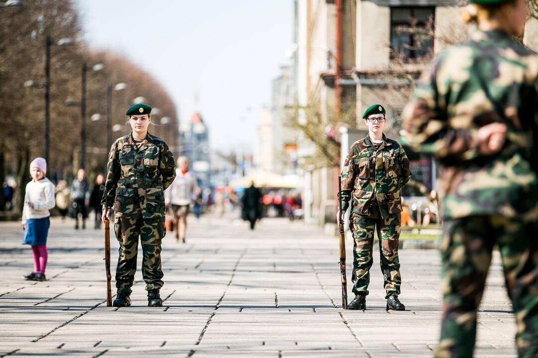 NATO vėliavos pakėlimo ceremonija Kaune