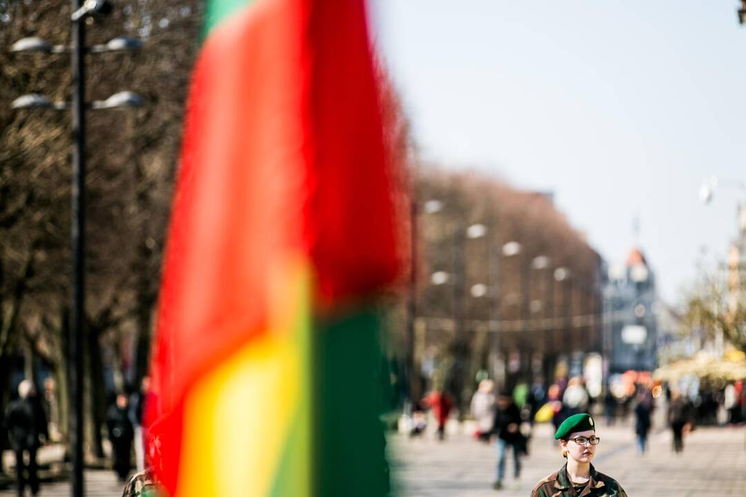 NATO vėliavos pakėlimo ceremonija Kaune