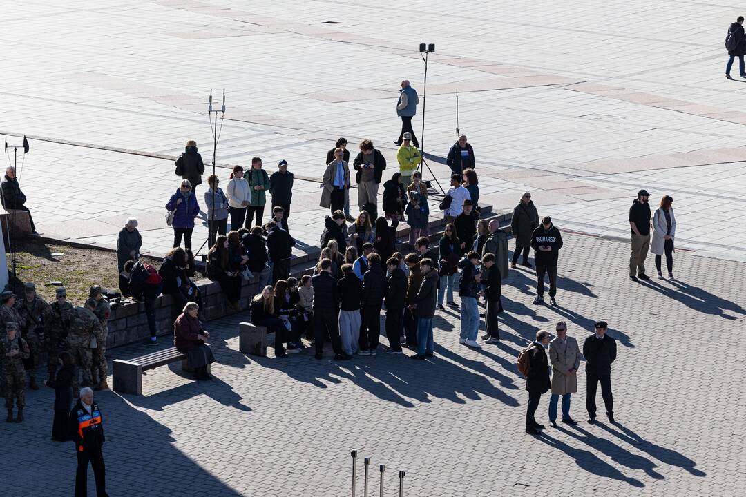 Pratybose žuvusių JAV karių pagerbimo ceremonija