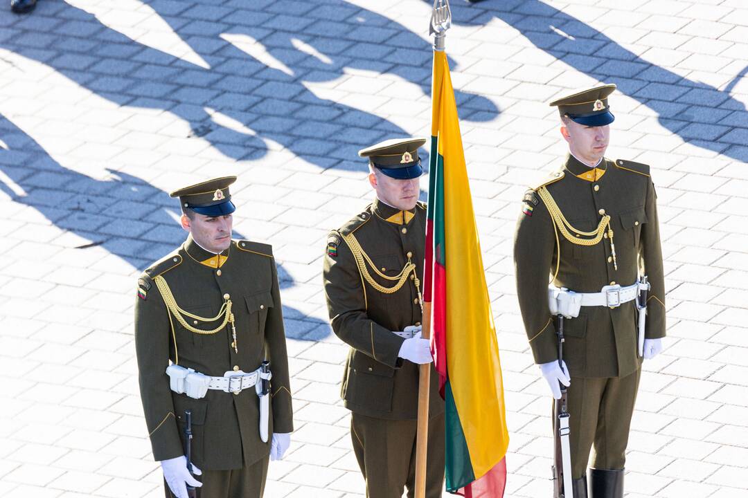Pratybose žuvusių JAV karių pagerbimo ceremonija
