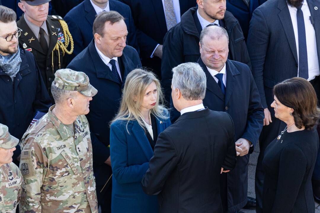 Pratybose žuvusių JAV karių pagerbimo ceremonija