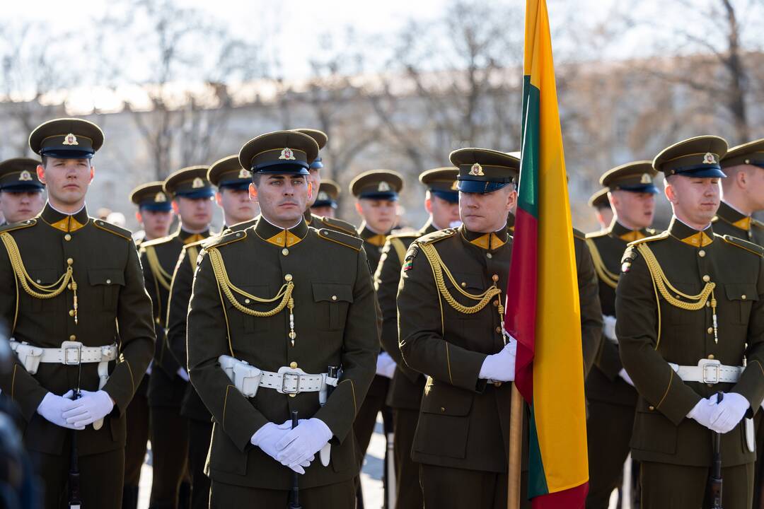 Pratybose žuvusių JAV karių pagerbimo ceremonija